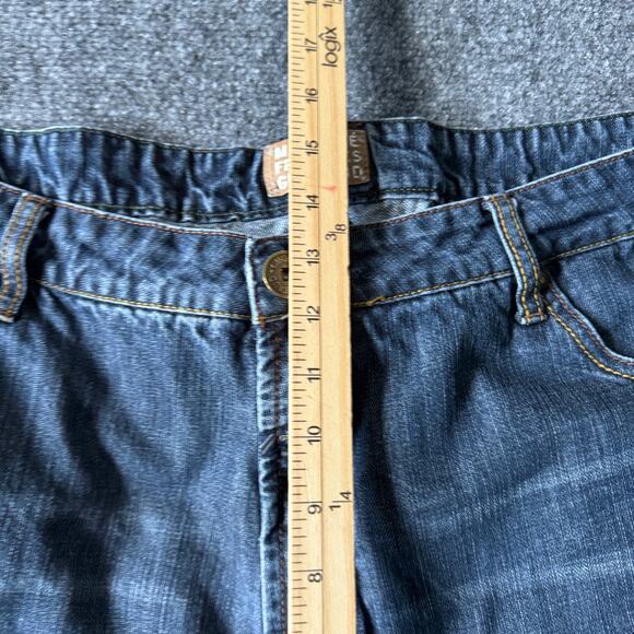 Girbaud Jeans Mens 42M Blue Utility Straight Leg Y2K Denim‎ Casual 33in Inseam - Picture 5 of 10